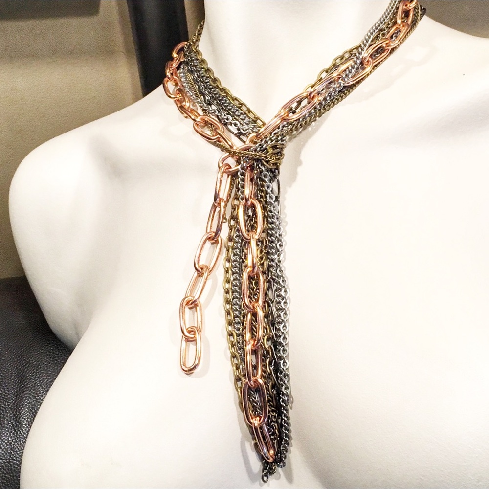 Gemma Redux Multi Metal & Color Chain Necklace - image 1